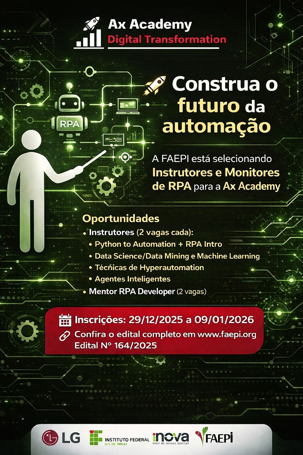 Oportunidade Imperdível! Seja Instrutor(a) ou Mentor(a) na Ax Academy Digital Transformation!
